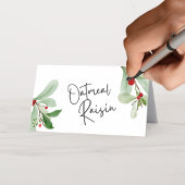 Weihnachtsberries Falten Lebensmittel, Getränke od Platzkarte