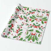 Weihnachtsberries Foliand Geschenkpapier (Ungerollt)