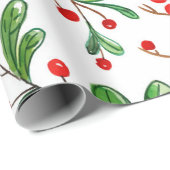Weihnachtsberries Foliand Geschenkpapier (Rolleneckpunkt)