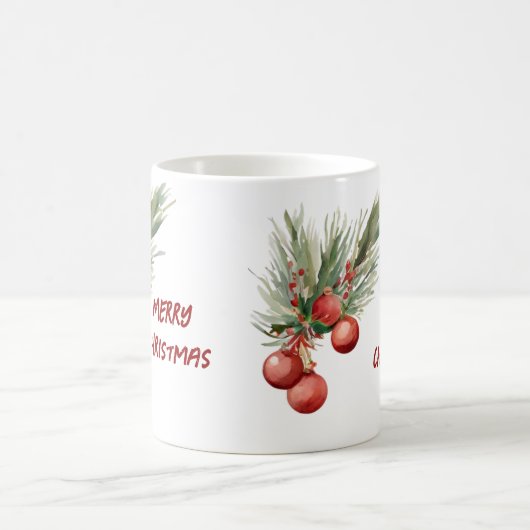 Weihnachtsberries Kaffeetasse (Mittel)
