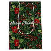 Weihnachtsberries Mittlere Geschenktüte (Rückseite)