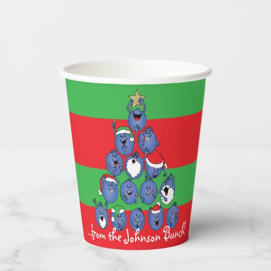 Weihnachtsberries Pappbecher (Rückseite)