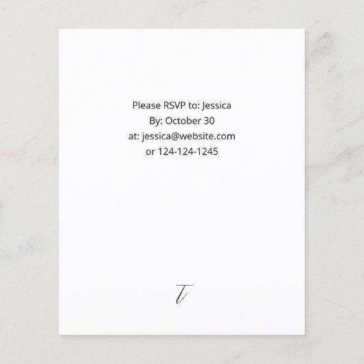 Weihnachtsberries & Pine Dinner oder Party Flyer (Hinten)