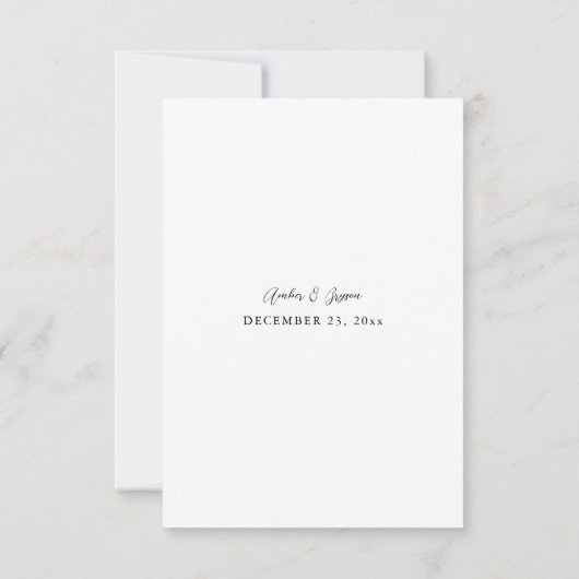 Weihnachtsberries & Pine no Messe UAWG VER RSVP Karte (Rückseite)