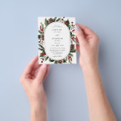 Weihnachtsberries & Pine Wedding Flyer (Gruppe)