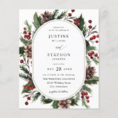 Weihnachtsberries & Pine Wedding Flyer (Vorne)