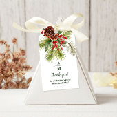 Weihnachtsberries & Pine Wedding Geschenkanhänger