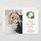 Weihnachtsberries & Pine Wedding im Foto Save The Date (Vorderseite)
