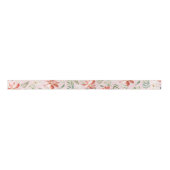 Weihnachtsberries poinsettia pastel pattern satinband (Vorderseite)