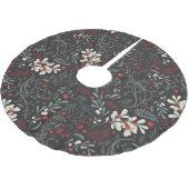 Weihnachtsberries Polyester Weihnachtsbaumdecke (Schrägansicht)