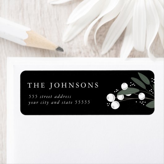 Weihnachtsberries-Rücksendeadresse (Insitu)