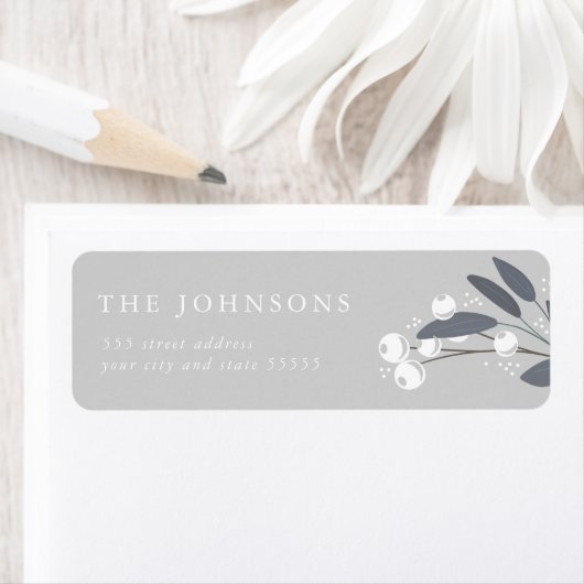 Weihnachtsberries-Rücksendeadresse (Insitu)