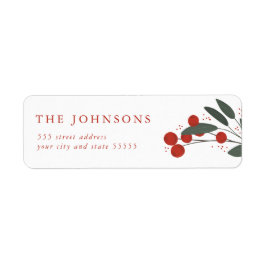 Weihnachtsberries-Rücksendeadresse