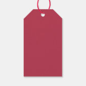 Weihnachtsberries und Kiefernwüstenurlaub Geschenkanhänger (Rückseite)