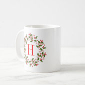Weihnachtsberries & Winterfolienkrez Kaffeetasse (Vorderseite Links)