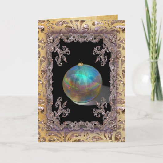 Weihnachtsbeschneidungen Viktorianisch Feiertagskarte (Vorderseite)