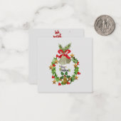 Weihnachtsbeschreibungskarte Mitteilungskarte (Vorderseite/Rückseite Beispiel)