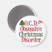 Weihnachtsbesessenheit Magnet (Vorderseite/Rückseite)