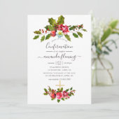 Weihnachtsbestätigung Einladung (Stehend Vorderseite)