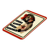 Weihnachtsbesuch Vintager Sonnenaufgang Magnet (Linke Seite)