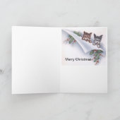 Weihnachtsbesucher Feiertagskarte (Innenseite)