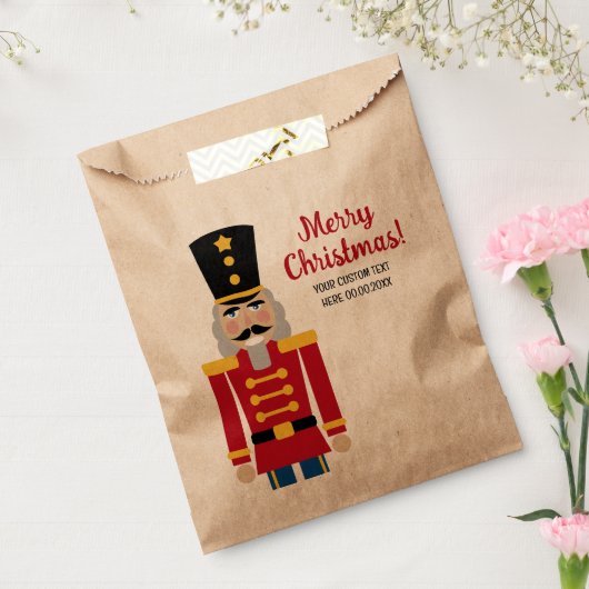 Weihnachtsbeutel mit niedlichem Nussknacker Geschenktütchen (Versiegelt)