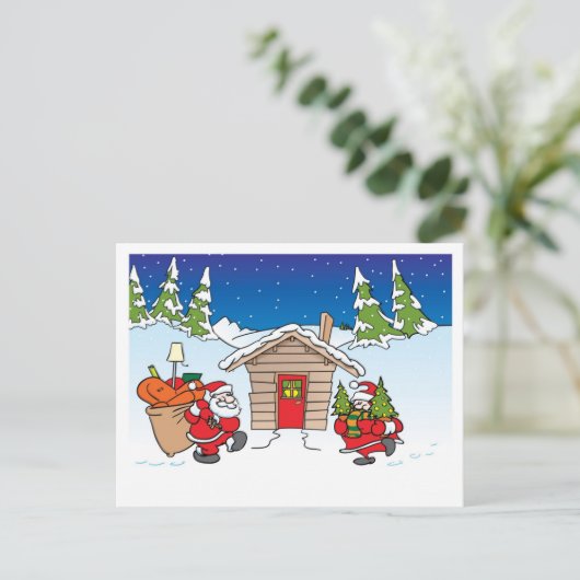 Weihnachtsbewegliche Karte (Stehend Vorderseite)