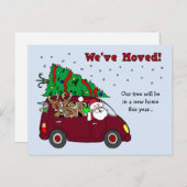 Weihnachtsbewegliche Mitteilungspostkarten Feiertagspostkarte (Vorne/Hinten)