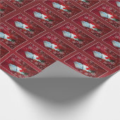 Weihnachtsbibel Christliches Wrapping Paper (Rot) Geschenkpapier (Ecke)