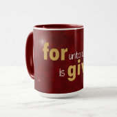 Weihnachtsbibel Inspiration Tasse (Vorderseite Links)