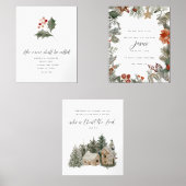 Weihnachtsbibel Vers Set 3 Wand-Kunst Set (Vorderseite)