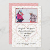 Weihnachtsbibel Verse Messiah Familienleben Foto Feiertagskarte (Vorne/Hinten)