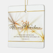 Weihnachtsbibel Verse Modernes Design Personalisie Keramikornament (Links)