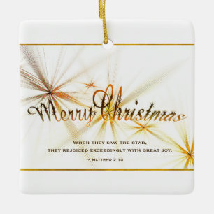 Weihnachtsbibel Verse Modernes Design Personalisie Keramikornament