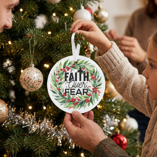 Weihnachtsbibelvers Grün Schwarz Typography Ornament