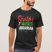Weihnachtsbibliothek als Favorit T-Shirt (Vorderseite)