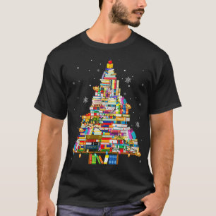 Weihnachtsbibliothek Treleuchten für Bibliothekar T-Shirt