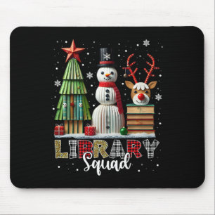Weihnachtsbibliotheken Weihnachtsbaum Snowman Rein Mousepad