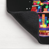 Weihnachtsbibliotheksbaum Liebe Lesen Bücher Nerd Mousepad (Ecke)
