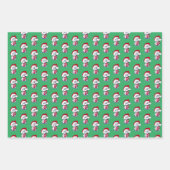 Weihnachtsbichon Wrapping Paper Set 3 Blätter (Vorderseite 3)