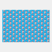 Weihnachtsbichon Wrapping Paper Set 3 Blätter (Vorderseite)