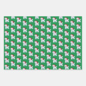 Weihnachtsbichon Wrapping Paper Set 3 Blätter (Vorderseite 3)