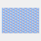 Weihnachtsbichon Wrapping Paper Set 3 Blätter (Vorderseite 2)