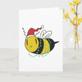 Weihnachtsbiene Karte (Gelbe Blume)