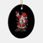 Weihnachtsbiene zu Weihnachten Keramik Ornament (Rechts)