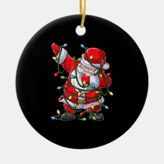 Weihnachtsbiene zu Weihnachten Keramik Ornament (Vorne)