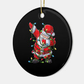 Weihnachtsbiene zu Weihnachten Keramik Ornament (Links)