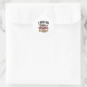 Weihnachtsbier-Feierabend-Design Runder Aufkleber (Tasche)