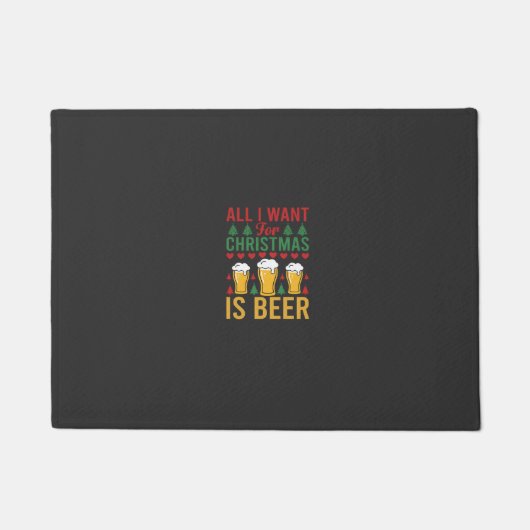 Weihnachtsbier Feiertags Trinken Fußmatte (Vorderseite)