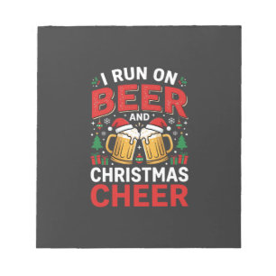 Weihnachtsbier Freuden Festtags Trinken Notizblock